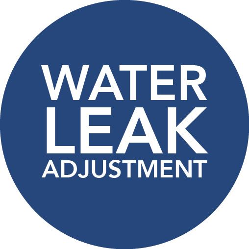 Water Leak Adjustment