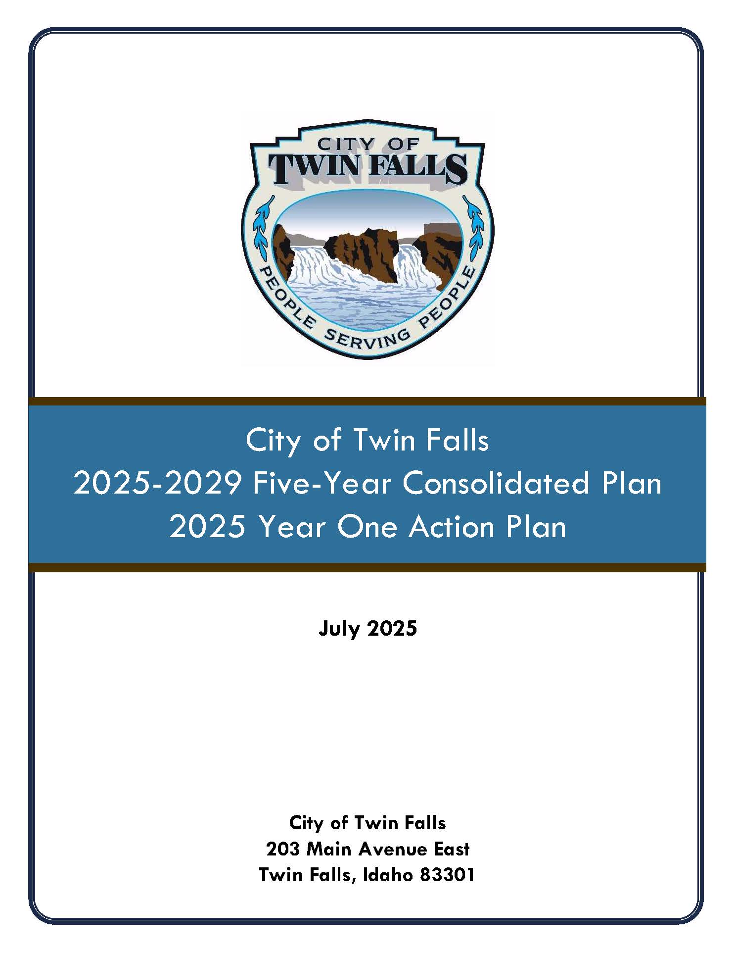 2025-2029 Con Plan and 2025 AAP cover sheet for website